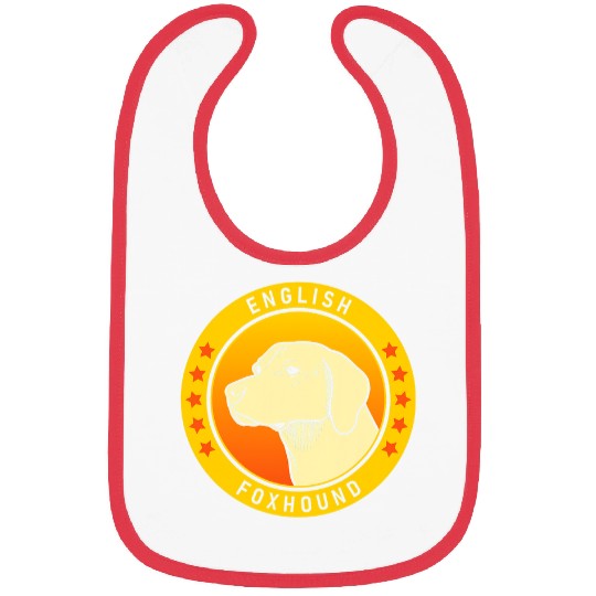 English Foxhound Dog Portrait Bibs