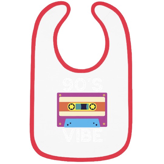 90s Vibe 1990s Music Nineties Cassette Tape Bibs