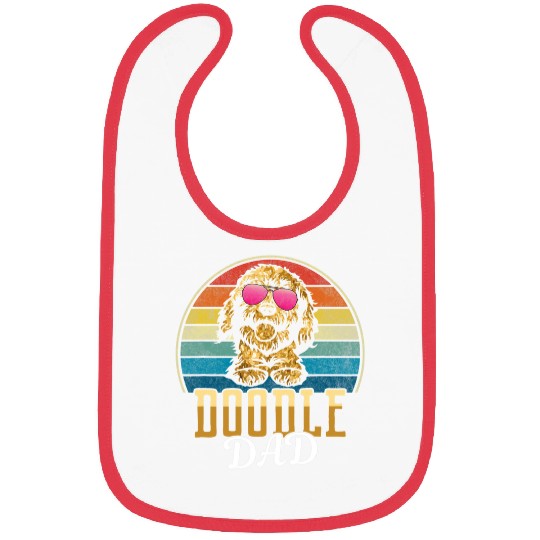 Goldendoodle Retro vintages Doodle Dad Goldendoodle Daddy Doodle Dog Bibs