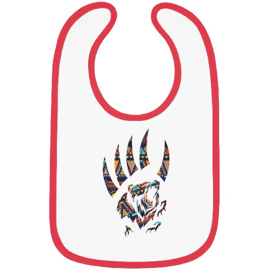Funny Bear Claw Native American Bear Claw Cute Bears Bibs