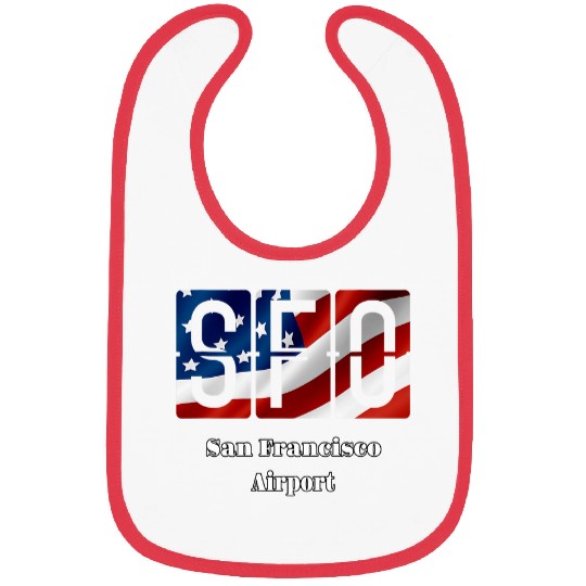 San Francisco Airport Code Airplane Pilot Bibs