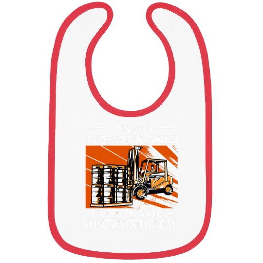 Certified forklift operator warehouse designated driver Bibs