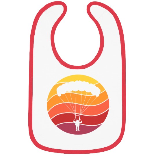 Skydiving Gift Paragliding Retro Skydiving Parachuting Skydive Parachutist Bibs