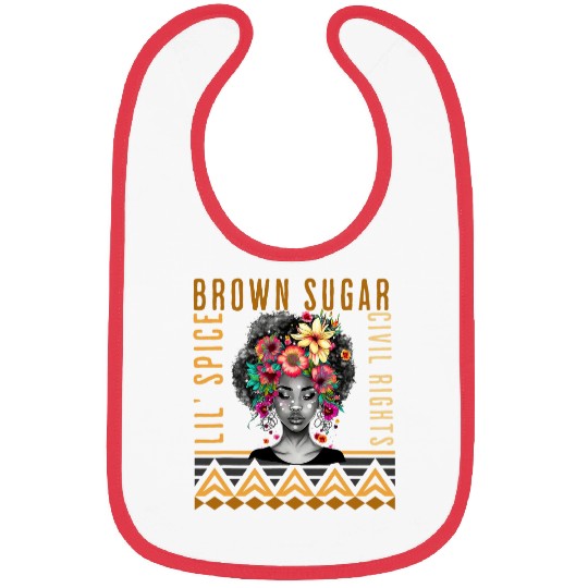 Brown Sugar Spice and Civil Rights Cute Black History Month 6 Bibs