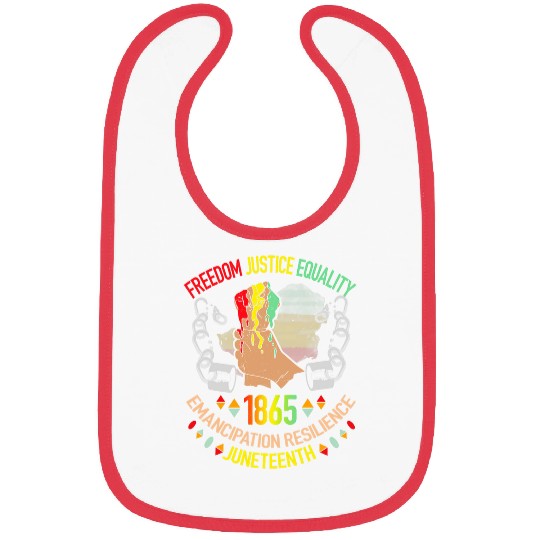 African American Month Black History 1865 Juneteenth Freedom Bibs