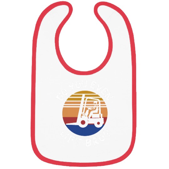 Forklift Operator Retro Design for Men Bibs