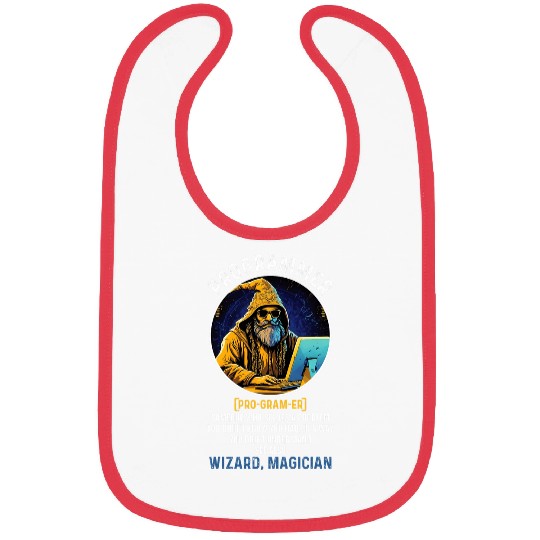 Funny Programmer Definition Coding Information Technology Bibs