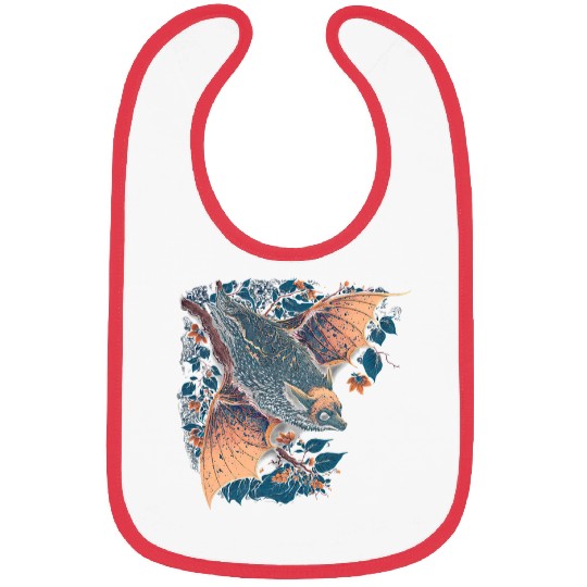 Surrealism Japanese Painting Bat 3 Bibs
