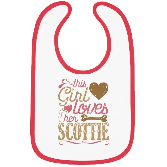 Dog Scottish Terrier Scottie Dog Lover Dogs Gift Bibs