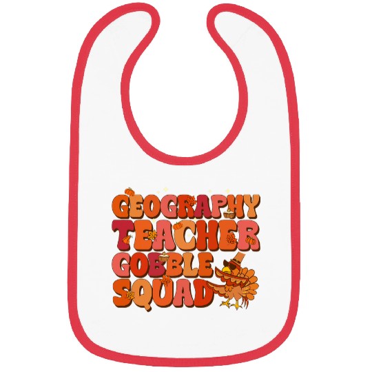 geography teacher gobble squad groovy thanksgiving 1 Bibs