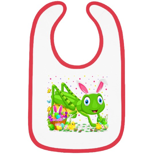Grasshopper Easter Egg Hunting Easter Sunday Bibs