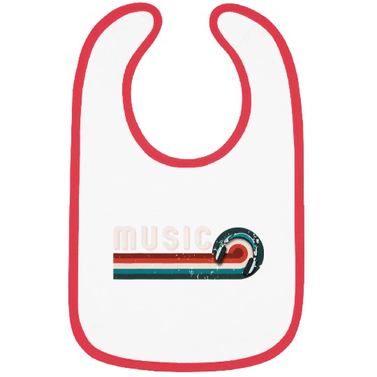 vintages Music Retro Hip Hop Old School Bibs