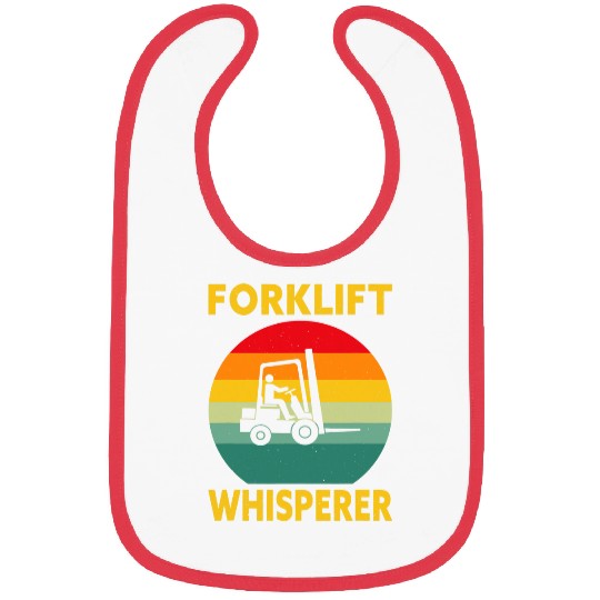 Forklift Whisperer Funny Forklift Operator Bibs