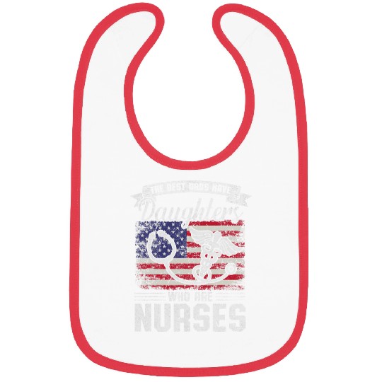 Nursing Mens Dad Of A nurses For Fathers Day Dad RN PACU nurses Daughter 33331 2 Bibs