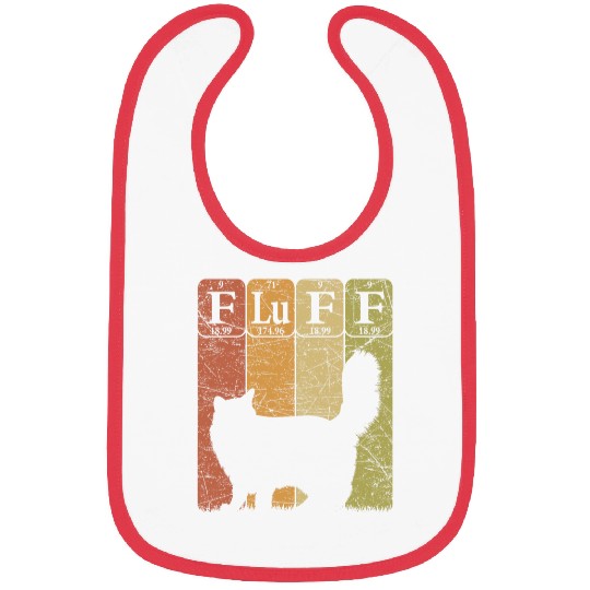 Fluff Cat Periodic Table Elements Cat Lover Cat Scientist Bibs