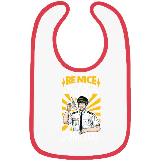 Future Pilot Aviation Airplane Airline Aviator Lifestyle 8 Bibs