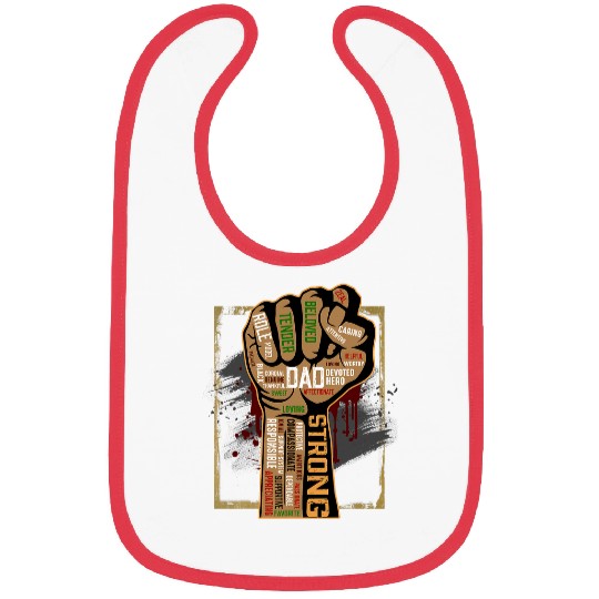Mens Black Dad African American Melanin Pride Black History Month 1 Bibs