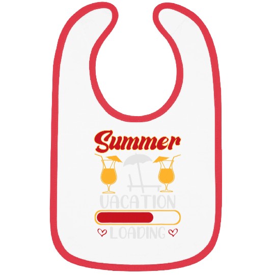 Summer Vacation Loading Last Day Of School Teacher Student Bibs