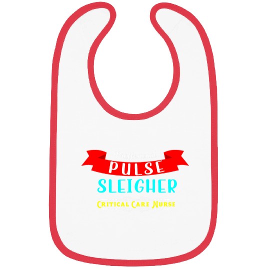 Pulse Sleigher Christmas Cardiologist or Critical Care nurses Bibs