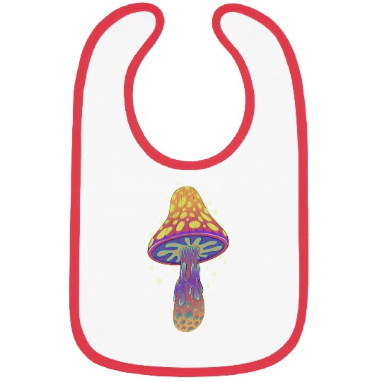 Mushroom Gift Magic Mushroom Acid Pixie psychedelics Shroom Trippy Hippie 138 Bibs