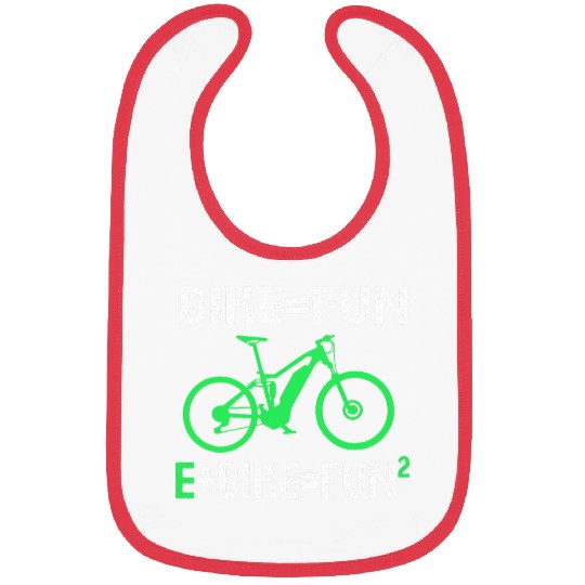Bike Is Fun Math Formula Humor Funny Ebike Bibs
