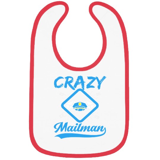 Funny Mailman Post Office Postal Worker Bibs