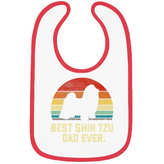 vintages bests Shih Tzu Dad Ever Dog Lover Bibs