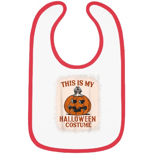 This Is My Halloween Costume Funny Shih Tzu Pumpkin Bibs