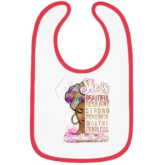 She Is Beautiful Resilient Stronger Than The Storm Bibs