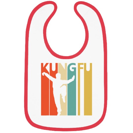 Retro 1980s Kung Fu Martial Arts Bibs