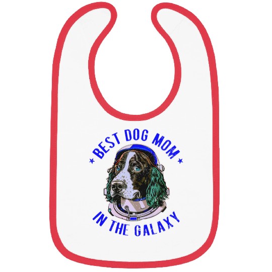 The bests Springer Spaniel dog Mom in the galaxy 3 Bibs