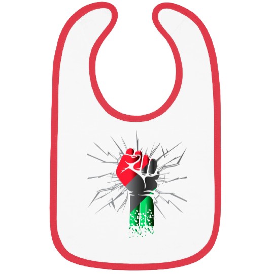 Black History Month Apparel BLM Pro Black Power Fist 1 Bibs