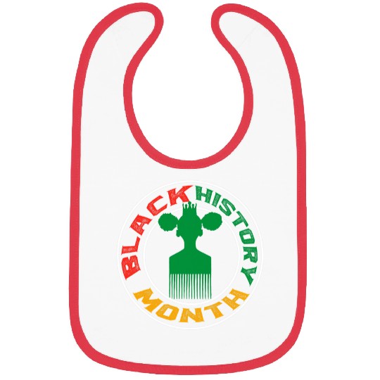 Black History Month BHM Afro Pick comb Afrocentric Bibs