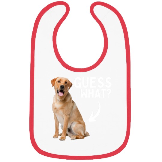 Labrador Lab Dog Guess What Yellow Lab Butt Funny Labrador Retriever Owner Bibs