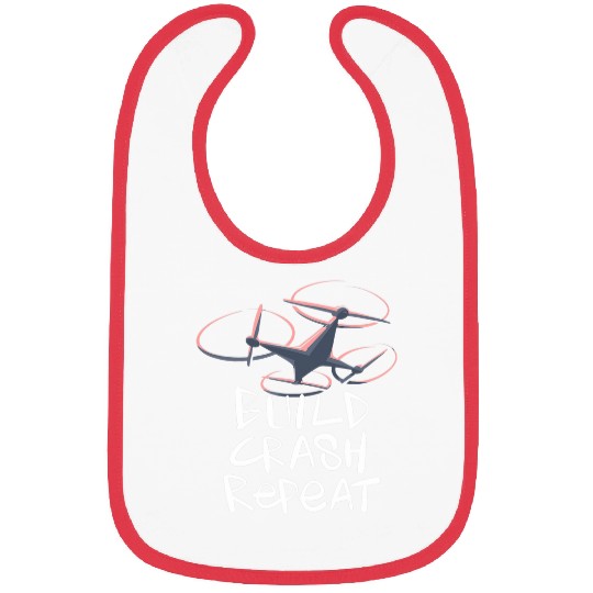 Drone Build Crash Repeat Bibs