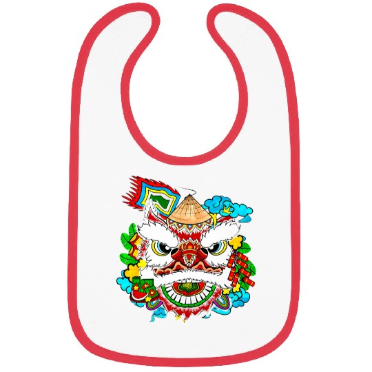 Vietnamese Unicorns Dragon Funny Lunar New Year For Mens Bibs