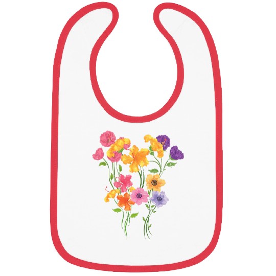 Botanical Flowers Gardener Botanist Wildflower Botanical Bibs