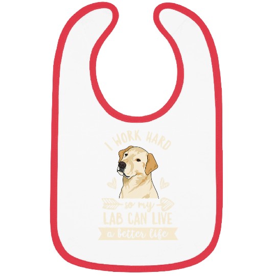 Labrador Lab Dog Design for a Yellow Lab Owner Bibs