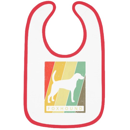 Foxhound Dog Retro Vintage Bibs