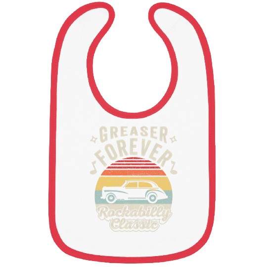 Retro Greaser Forever Rockabilly Classic 50s 1950s 1960s Bibs