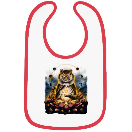 Tiger Gift Reached Spiritual Enlightenment and Universe Bibs