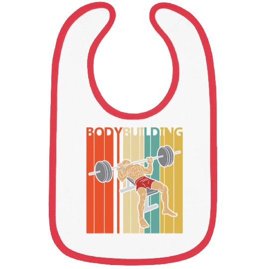 Retro 1980s Bodybuilding Sport Bibs