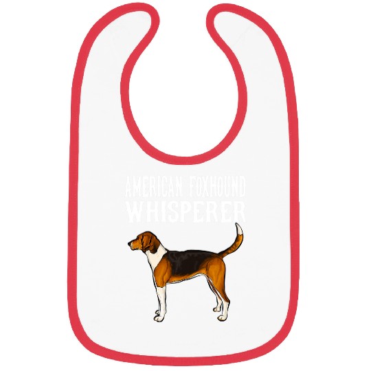 Funny American Foxhound Whisperer Dog Lover Bibs