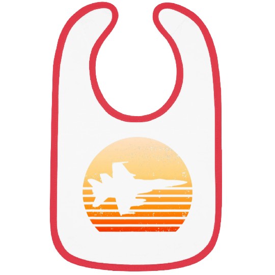 Retro vintages Pilot Fighter Jet 2 Bibs