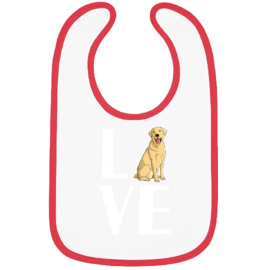 Labrador Lab Dog Cool Labrador For Men Women Yellow Lab Dog Lab Retriever Bibs