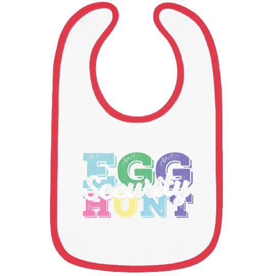 Egg Hunt Security Retro Easter Egg Hunt Supervisor Easter Bibs