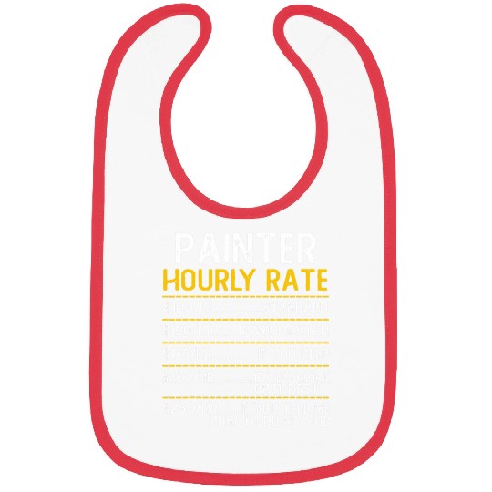 Painter Hourly Rate Price Chart Labor Funny Handyman Bibs