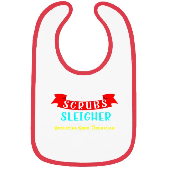 Scrubs Sleigher Christmas Operating Room Technician Bibs