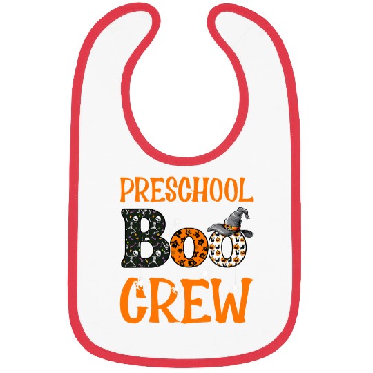 Halloween Preschool Boo Crew PreK Preschool Teacher Student Bibs