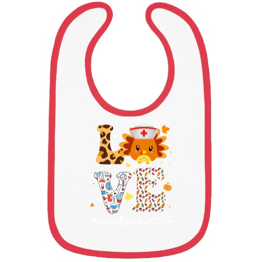 Gobble Gobble Thanksgiving Clinical nurses supervisor Turkey Bibs